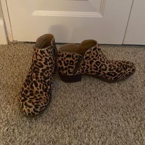 Leopard Print Booties